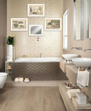Set Of Four Garden Bath White Framed Bathroom Wall Art And Mirror With Hooks - Homeroots