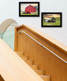 Set Of Two Mail Pouch Barn and Mill 2 Black Framed Print Wall Art - Homeroots