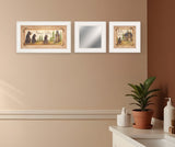 Set Of Three Nature Bath 4 White Framed Print Bathroom Wall Art - Homeroots
