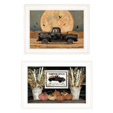 Set Of Two Harvest Moon 1 White Framed Print Kitchen Wall Art - Homeroots