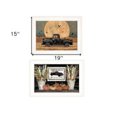 Set Of Two Harvest Moon 1 White Framed Print Kitchen Wall Art - Homeroots - Flyclothing LLC