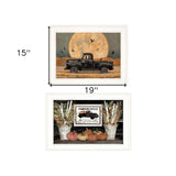 Set Of Two Harvest Moon 1 White Framed Print Kitchen Wall Art - Homeroots - Flyclothing LLC