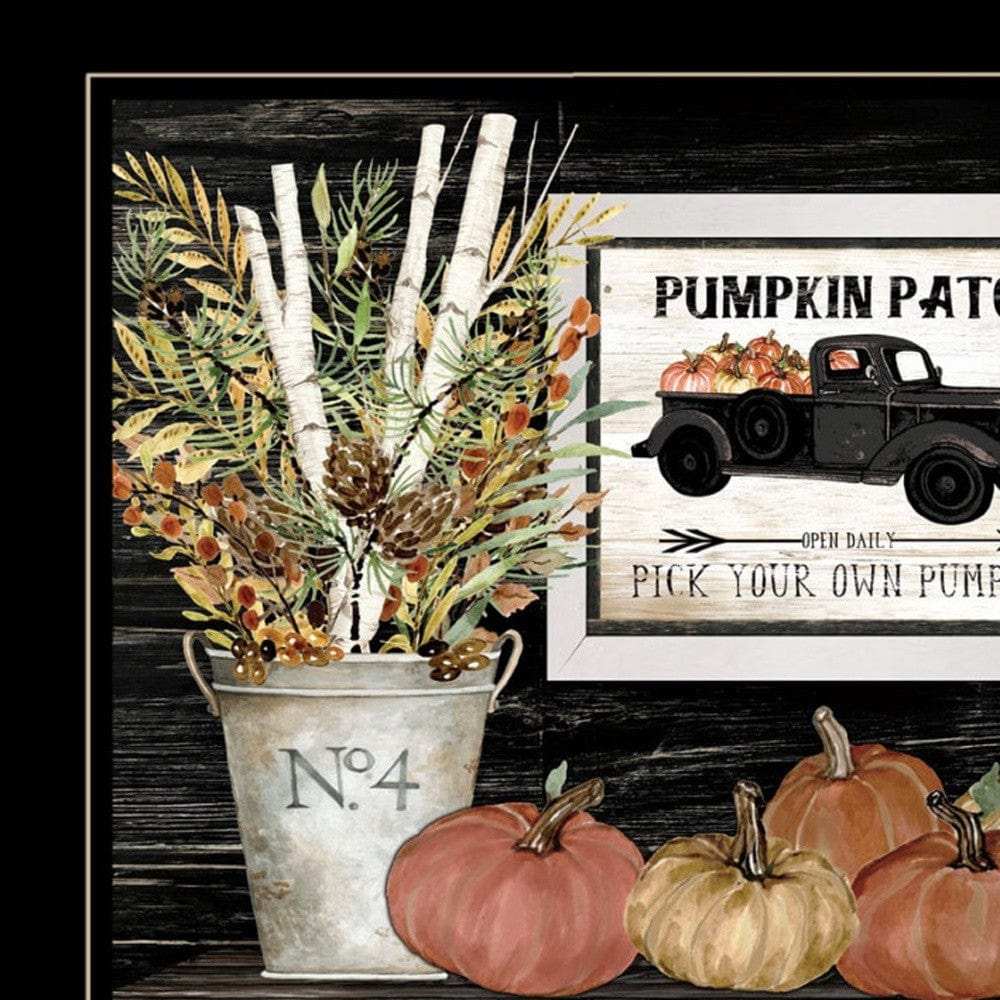 Set Of Two Harvest Moon 2 Black Framed Print Kitchen Wall Art - Homeroots - Flyclothing LLC