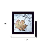Set Of Two Channeling Fall Leaves I and III 3 Black Framed Print Wall Art - Homeroots - Flyclothing LLC