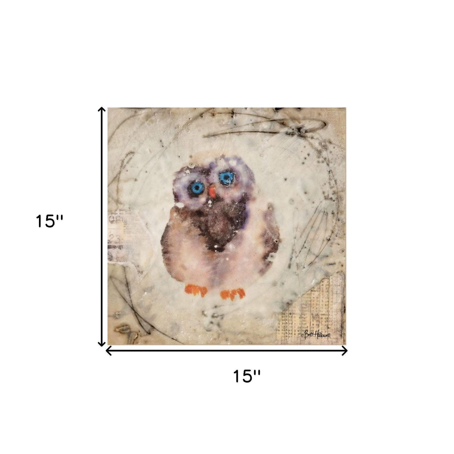Set Of Two Wonder Years Owls 1 White Framed Print Wall Art - Homeroots - Flyclothing LLC