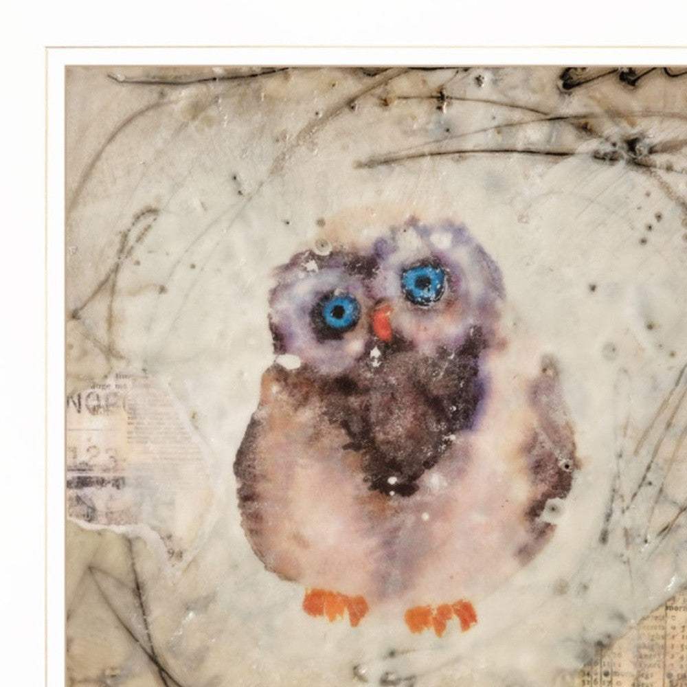 Set Of Two Wonder Years Owls 1 White Framed Print Wall Art - Homeroots - Flyclothing LLC