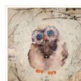 Set Of Two Wonder Years Owls 1 White Framed Print Wall Art - Homeroots - Flyclothing LLC