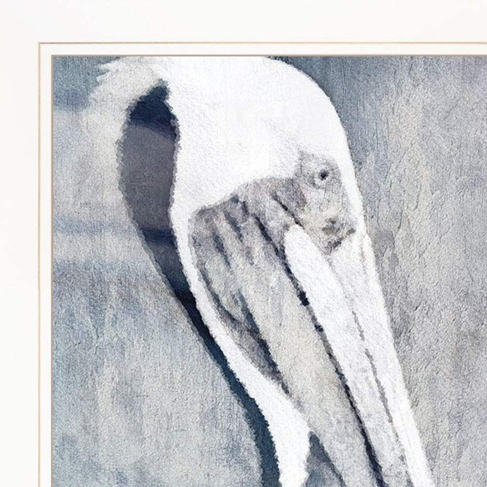 Set Of Two Pelican Party White Framed Coastal Wall Art - Homeroots - Flyclothing LLC