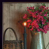 Set Of Two Country Candlelight Black Framed Print Wall Art - Homeroots