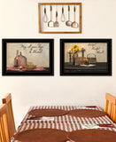 Set Of Two Twice Blessed 2 Black Framed Print Wall Art - Homeroots