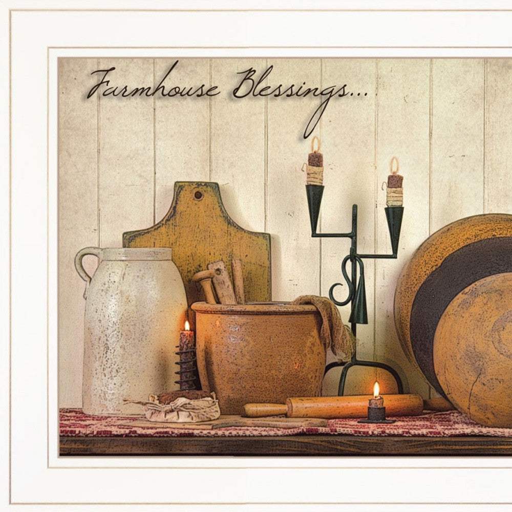 Set Of Two What I Love Most 1 White Framed Print Kitchen Wall Art - Homeroots - Flyclothing LLC