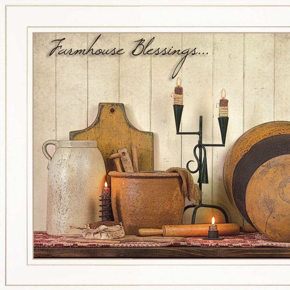 Set Of Two What I Love Most 1 White Framed Print Kitchen Wall Art - Homeroots - Flyclothing LLC