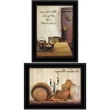 Set Of Two What I Love Most 2 Black Framed Print Kitchen Wall Art - Homeroots - Flyclothing LLC