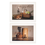 Set Of Two Amazing Grace 5 White Framed Print Kitchen Wall Art - Homeroots - Flyclothing LLC