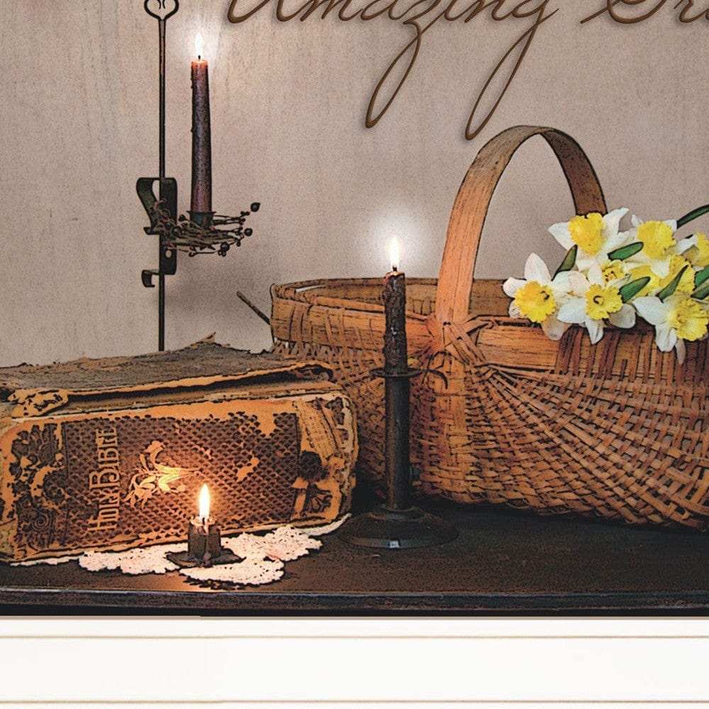 Set Of Two Amazing Grace 5 White Framed Print Kitchen Wall Art - Homeroots - Flyclothing LLC