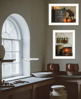 Set Of Two Let Your Light Shine 1 White Framed Print Wall Art - Homeroots - Flyclothing LLC