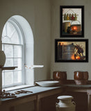 Set Of Two Let Your Light Shine 2 Black Framed Print Wall Art - Homeroots