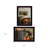 Set Of Two Let Your Light Shine 3 Black Framed Print Wall Art - Homeroots - Flyclothing LLC