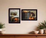 Set Of Two Let Your Light Shine 3 Black Framed Print Wall Art - Homeroots