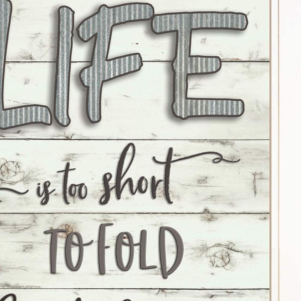Set Of Two Loads of Fun 1 White Framed Print Bathroom Wall Art - Homeroots - Flyclothing LLC