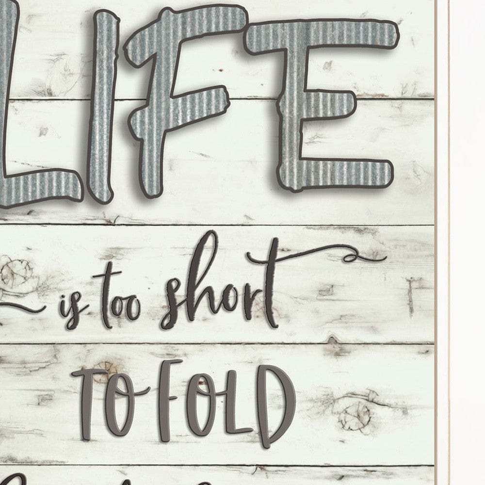 Set Of Two Loads of Fun 1 White Framed Print Bathroom Wall Art - Homeroots - Flyclothing LLC