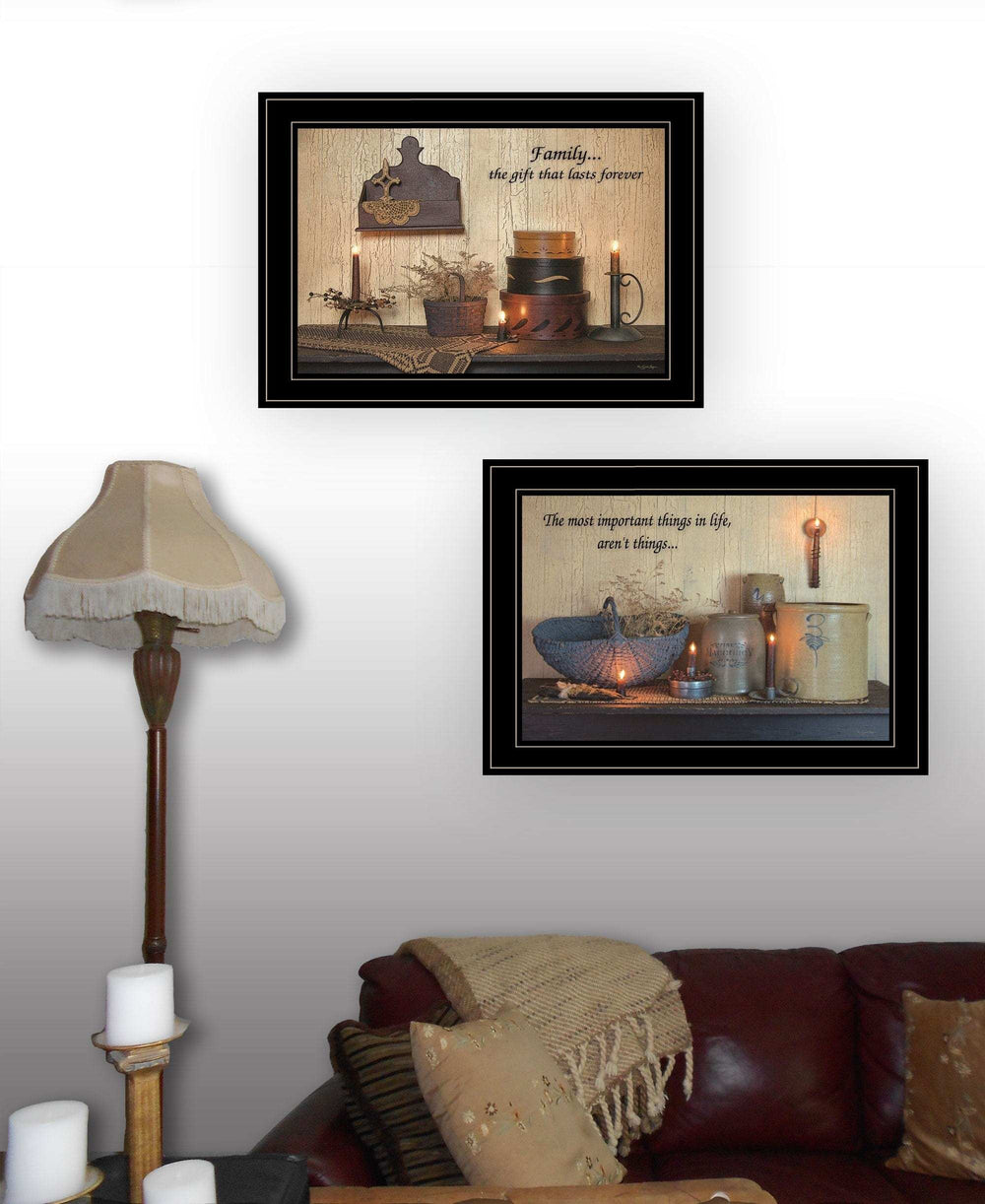 Set Of Two Family Forever 2 Black Framed Print Wall Art - Homeroots - Flyclothing LLC