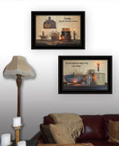 Set Of Two Family Forever 2 Black Framed Print Wall Art - Homeroots