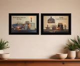 Set Of Two Family Forever 2 Black Framed Print Wall Art - Homeroots