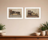 Set Of Two Homemade is Best 1 White Framed Print Kitchen Wall Art - Homeroots