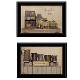 Set Of Two Homemade is Best 2 Black Framed Print Kitchen Wall Art - Homeroots