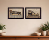Set Of Two Homemade is Best 3 Black Framed Print Kitchen Wall Art - Homeroots