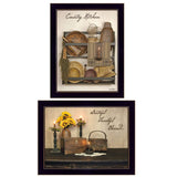 Grateful and Blessed Black Framed Print Kitchen Wall Art - Homeroots - Flyclothing LLC