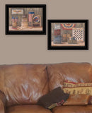 Set Of Two Sweet Land of Liberty 3 Black Framed Print Wall Art - Homeroots - Flyclothing LLC