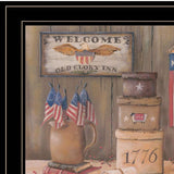 Set Of Two Sweet Land of Liberty 3 Black Framed Print Wall Art - Homeroots - Flyclothing LLC