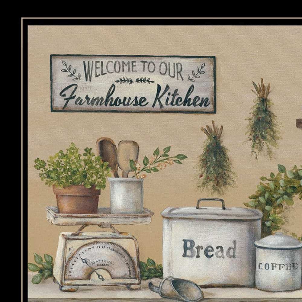 Set Of Two Farmhouse Kitchen 2 Black Framed Print Kitchen Wall Art - Homeroots - Flyclothing LLC