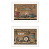 Set Of Two Shelf Treasures 1 White Framed Print Wall Art - Homeroots