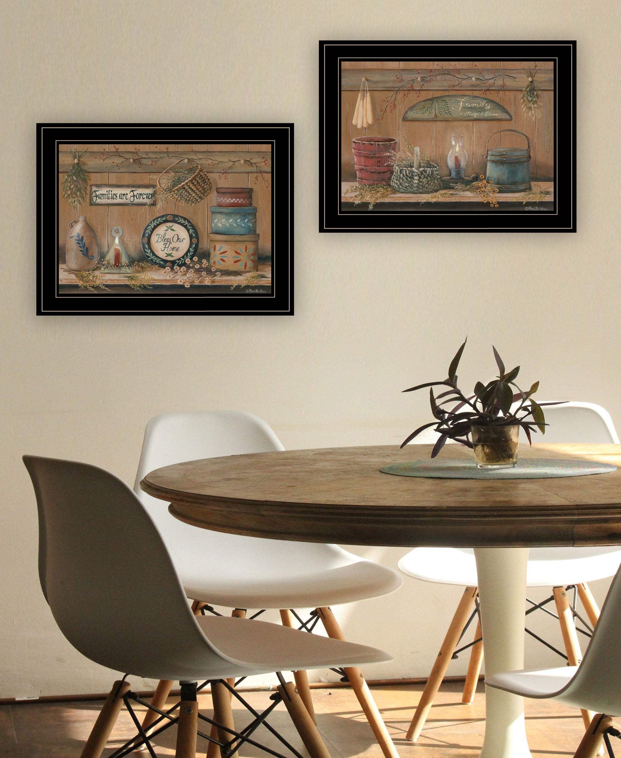 Set Of Two Shelf Treasures 2 Black Framed Print Wall Art - Homeroots - Flyclothing LLC