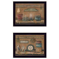 Set Of Two Shelf Treasures 3 Black Framed Print Wall Art - Homeroots