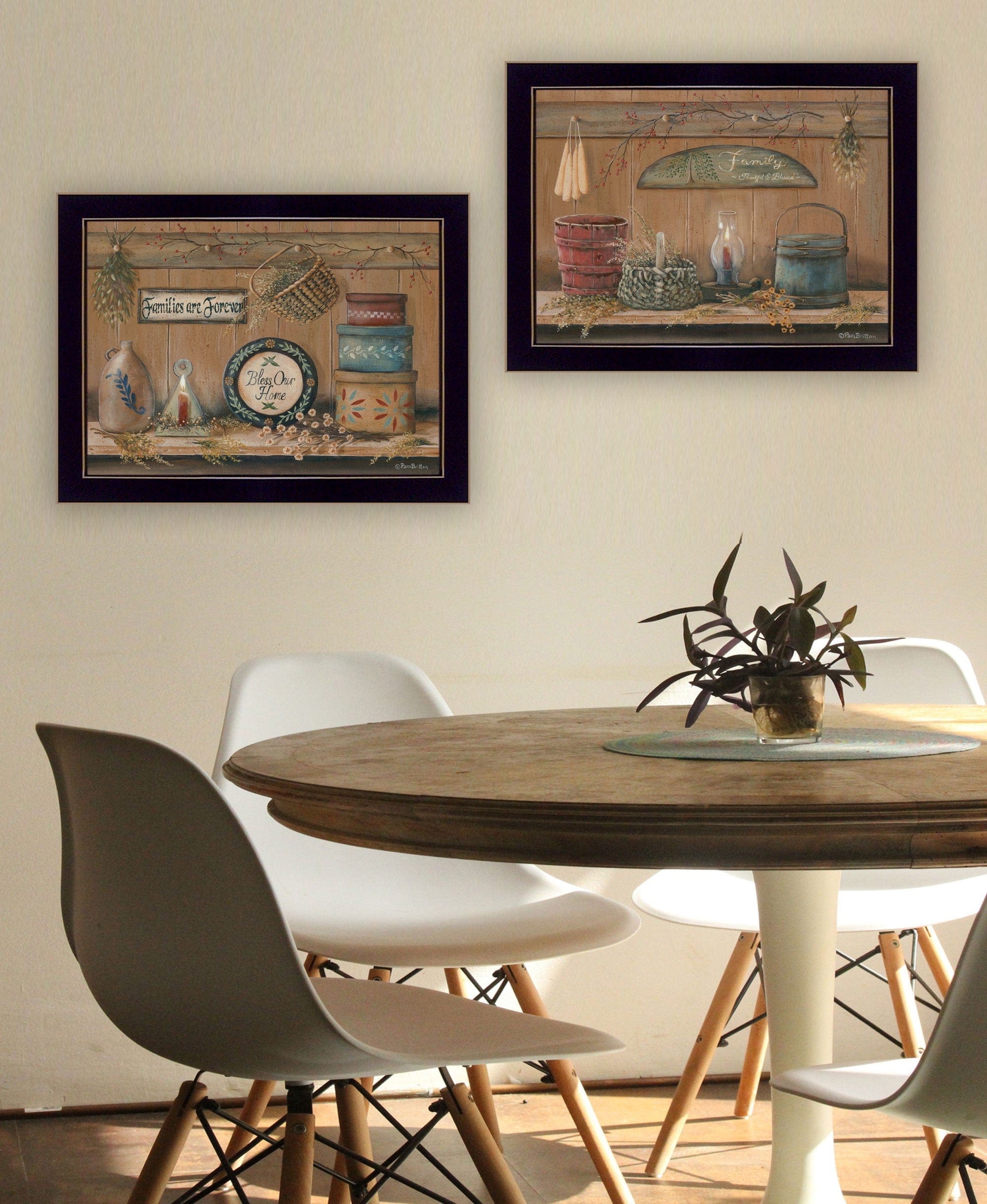 Set Of Two Shelf Treasures 3 Black Framed Print Wall Art - Homeroots