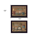 Set Of Two Shelf Treasures 3 Black Framed Print Wall Art - Homeroots - Flyclothing LLC