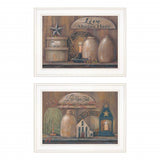 Set Of Two Love Never Fails 1 White Framed Print Wall Art - Homeroots - Flyclothing LLC