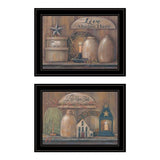 Set Of Two Love Never Fails 2 Black Framed Print Wall Art - Homeroots