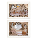 Set Of Two Great Outdoors 1 White Framed Print Wall Art - Homeroots