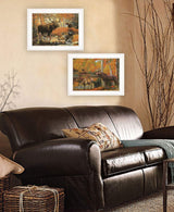 Set Of Two Call of the Wild 1 White Framed Print Wall Art - Homeroots - Flyclothing LLC