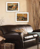 Set Of Two Call of the Wild 1 White Framed Print Wall Art - Homeroots