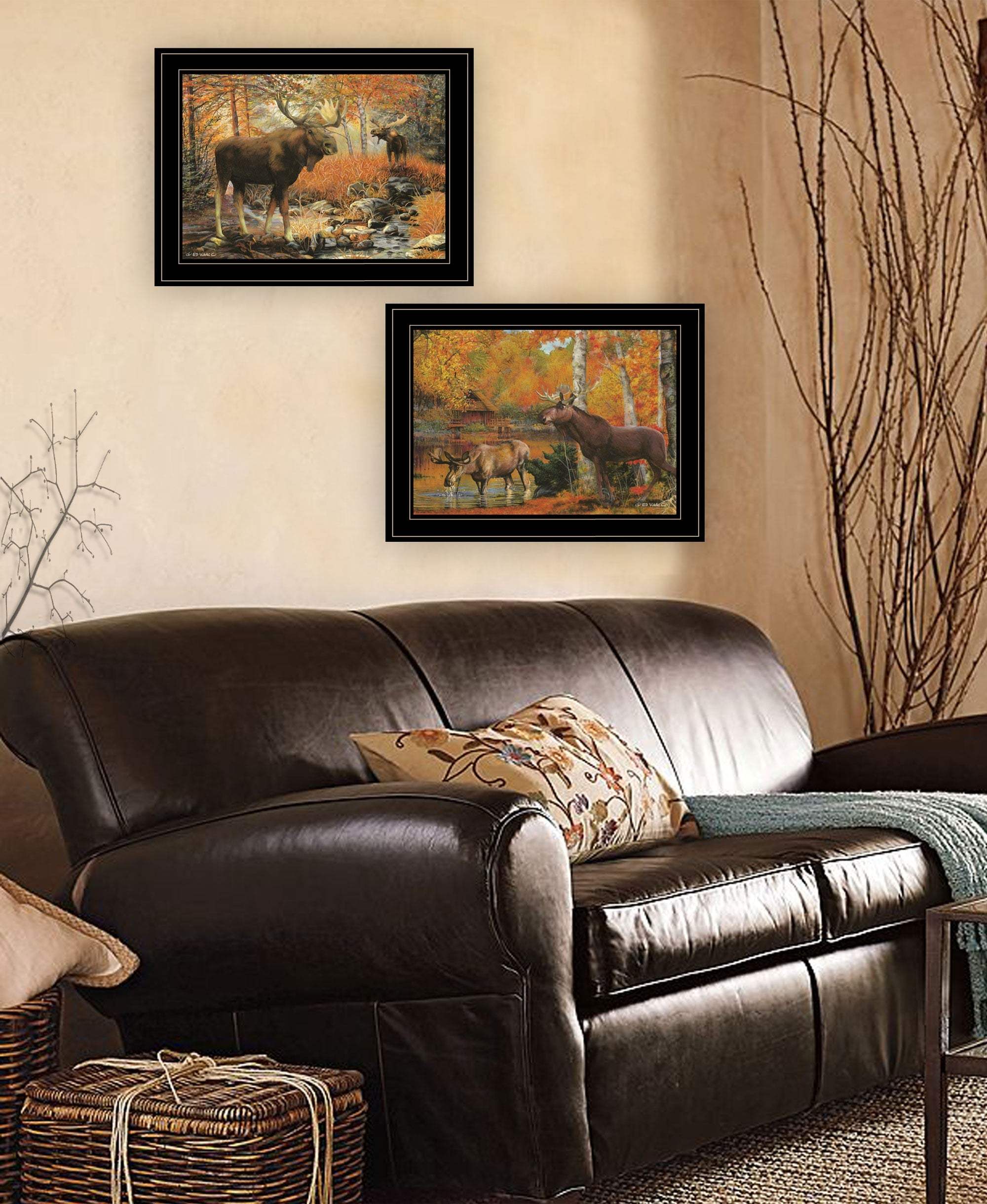 Set Of Two Great Outdoors 4 Black Framed Print Wall Art - Homeroots - Flyclothing LLC