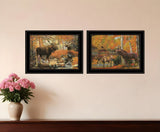 Set Of Two Great Outdoors 4 Black Framed Print Wall Art - Homeroots