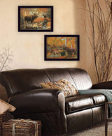 Set Of Two Call of the Wild 2 Black Framed Print Wall Art - Homeroots - Flyclothing LLC
