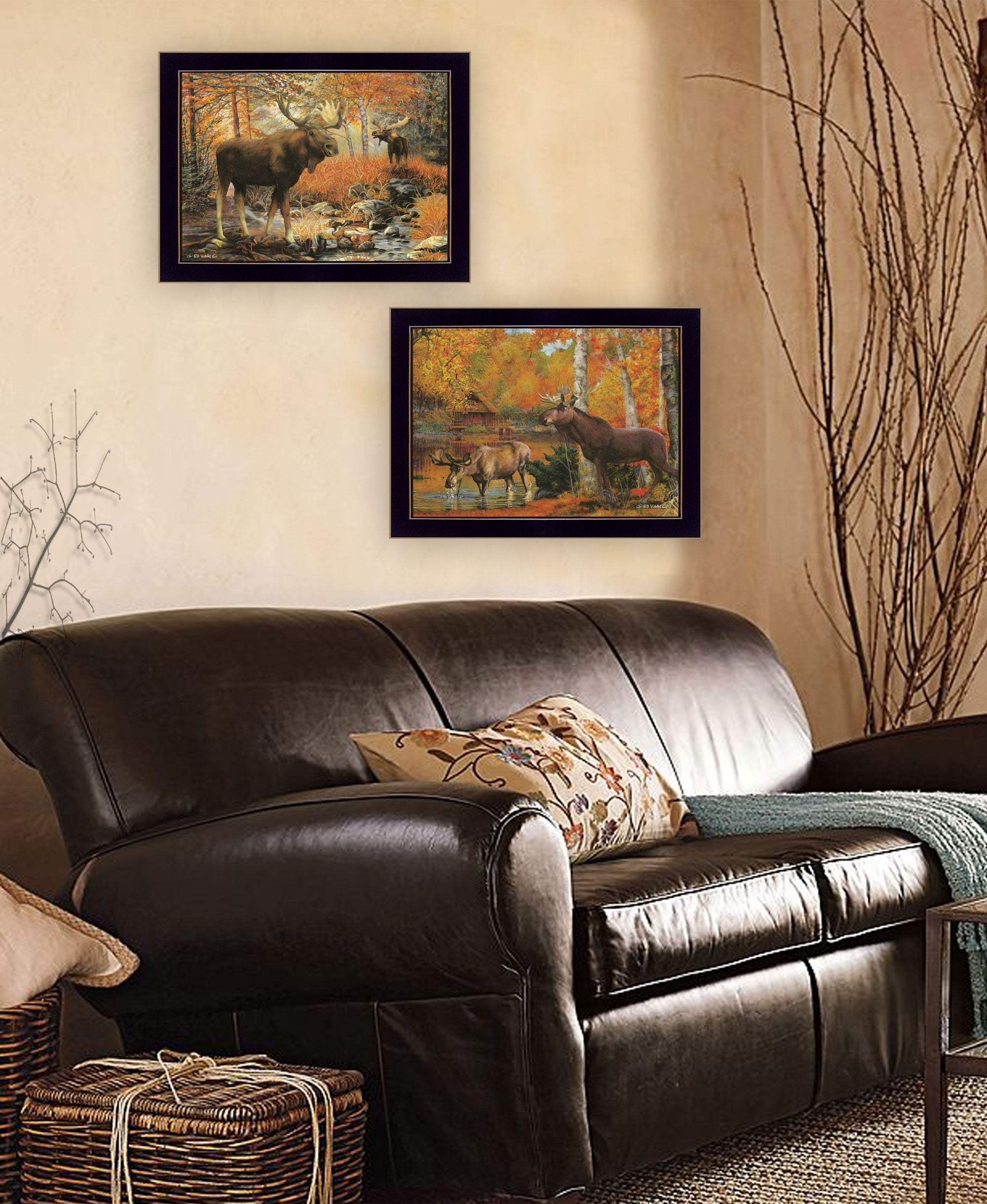 Set Of Two Call of the Wild 2 Black Framed Print Wall Art - Homeroots - Flyclothing LLC
