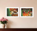 Set Of Two Ive Been A Good Boy 1 White Framed Print Wall Art - Homeroots - Flyclothing LLC